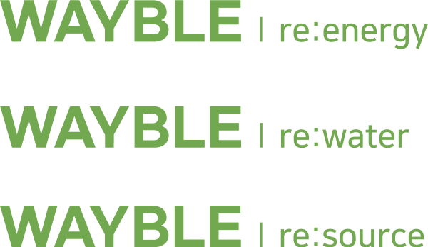 wayble re:energy, wayble re:water, wayble re:source